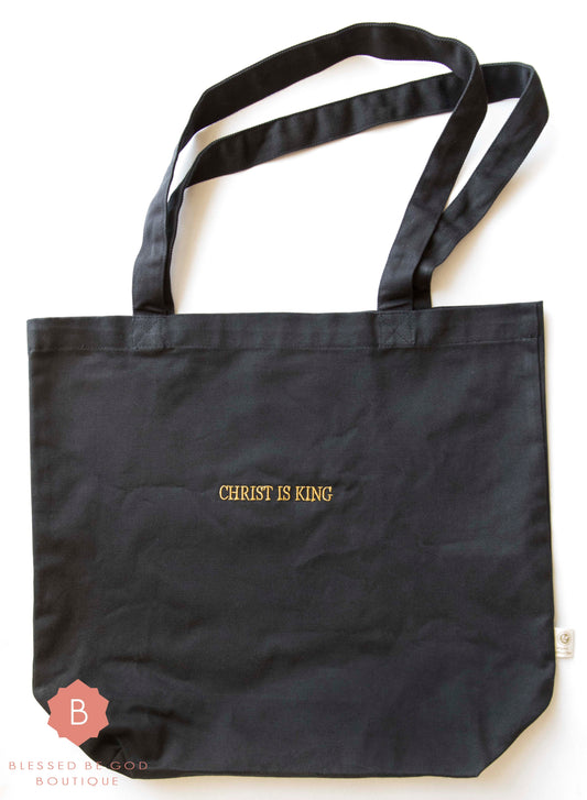 Christ is King Eco Tote Bag Catholic bag - tote