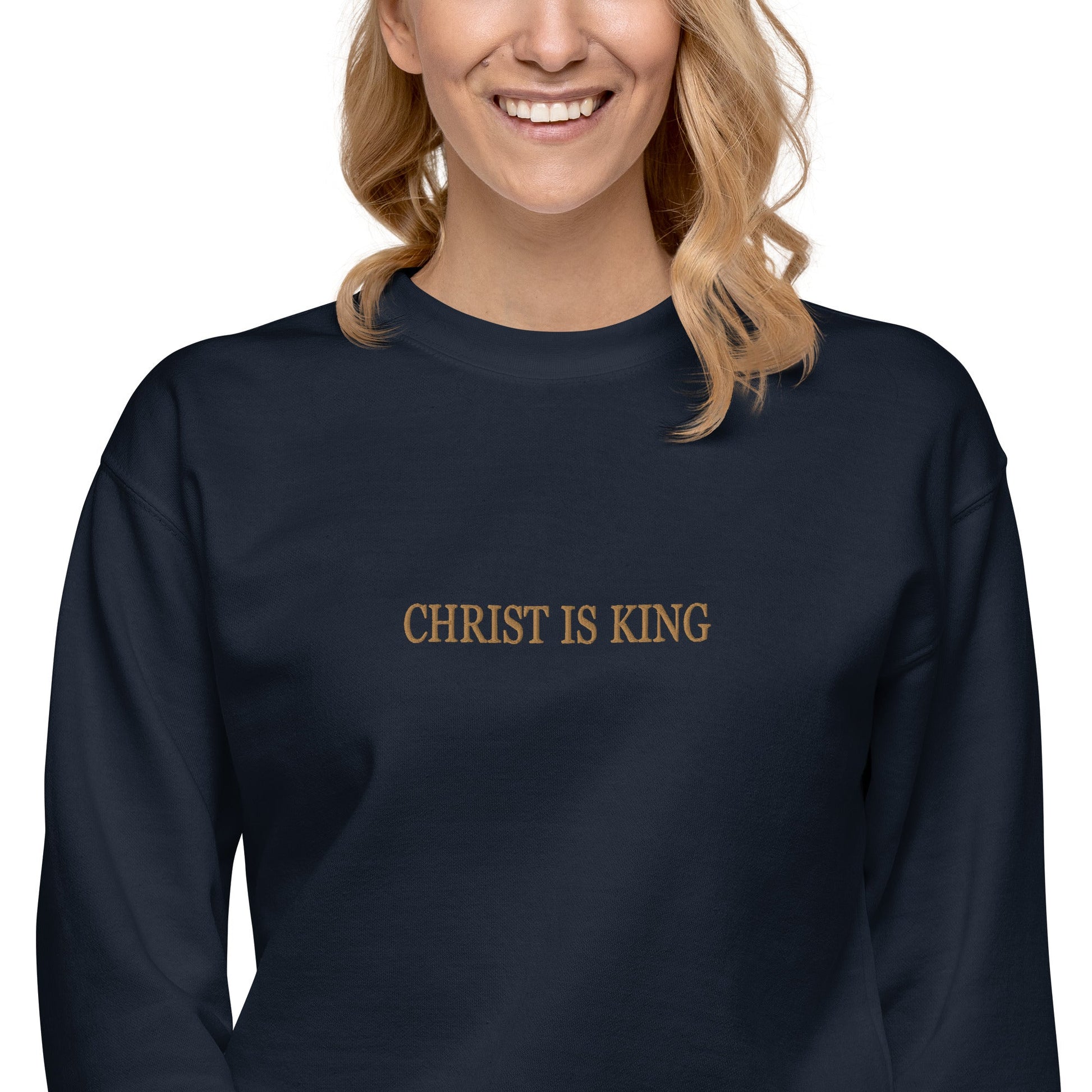 Christ is King sweatshirt Catholic Premium sweatshirt - Sweatshirt