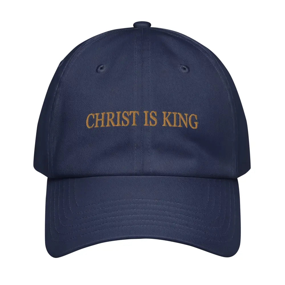 Christ is King Under Armour® Catholic hat - Navy - Hats