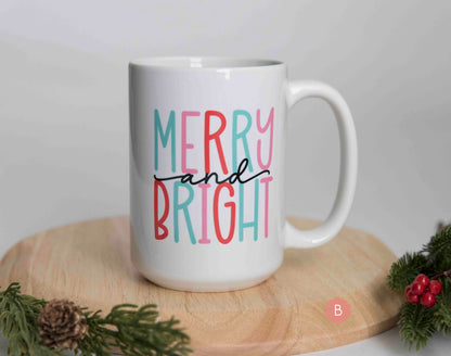 Christmas mug Merry and Bright - Mug