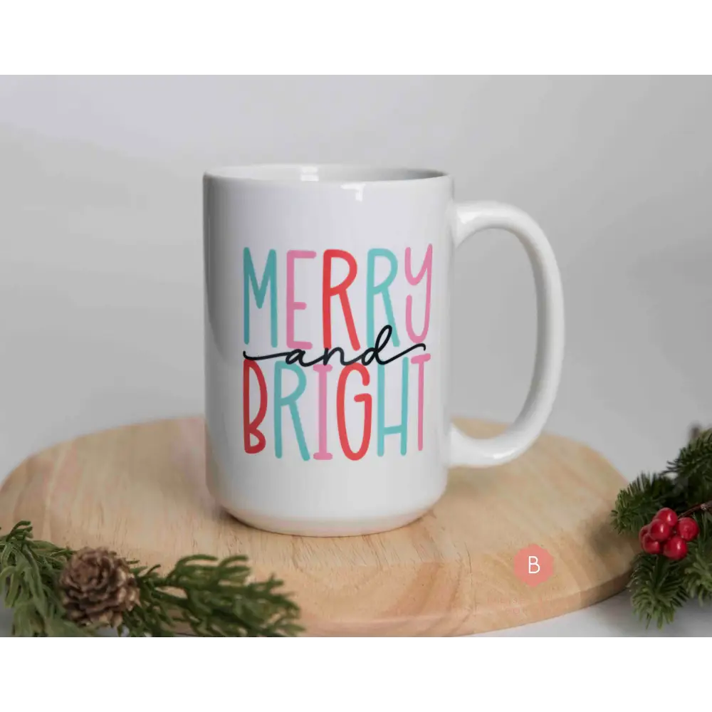Christmas mug Merry and Bright - Mug