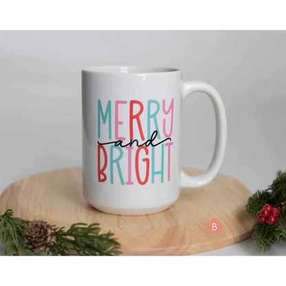 Christmas mug Merry and Bright - Mug