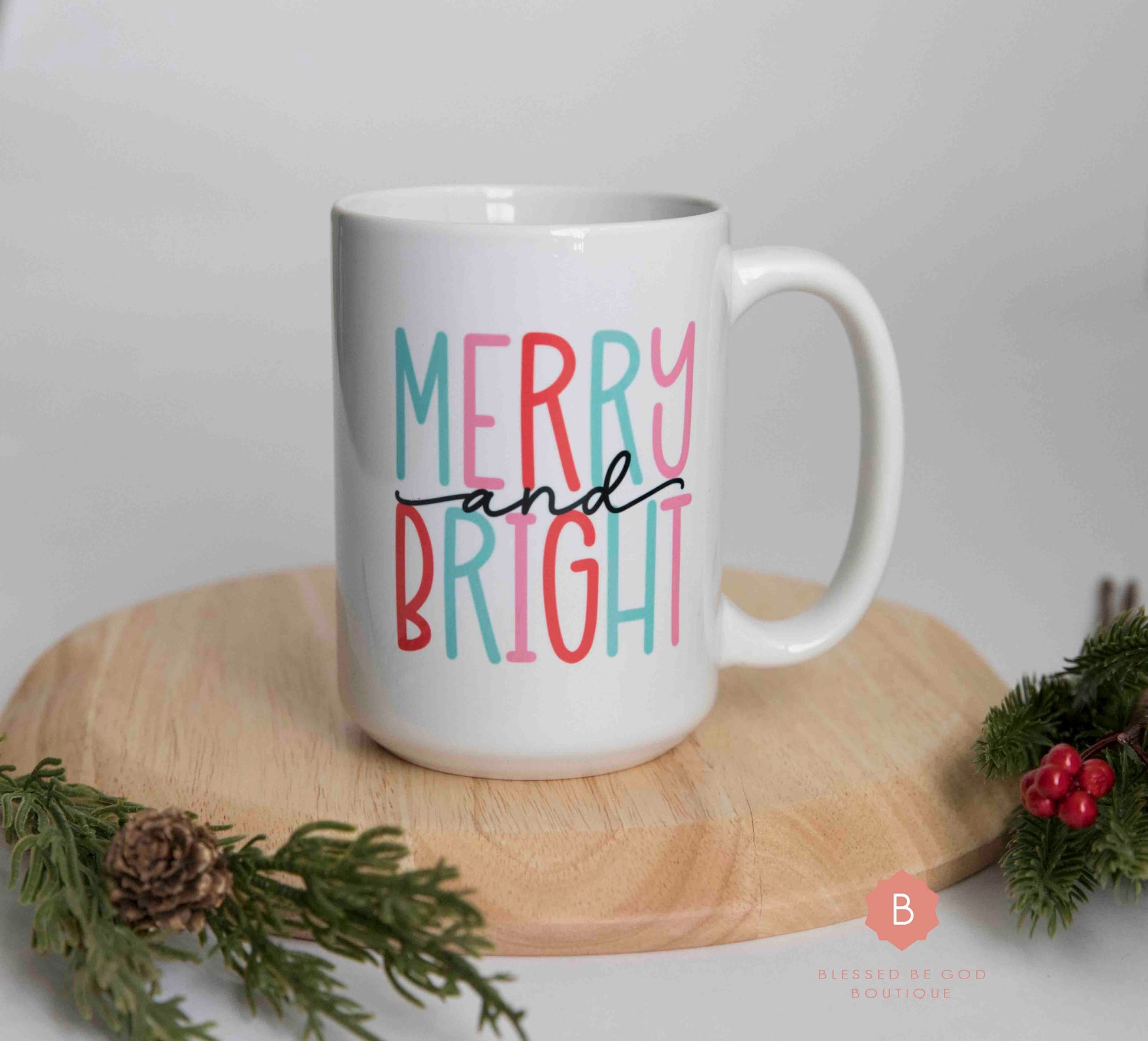 Christmas mug Merry and Bright - Mug