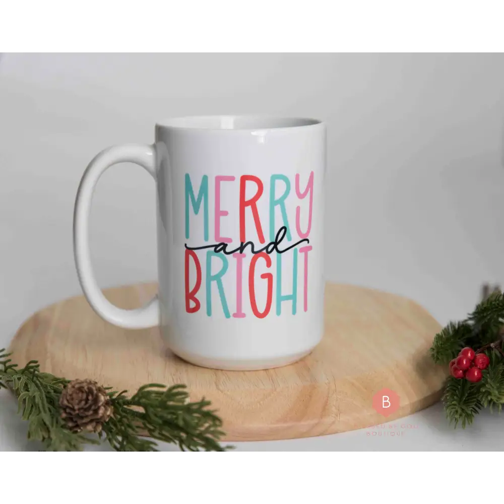 Christmas mug Merry and Bright - Mug