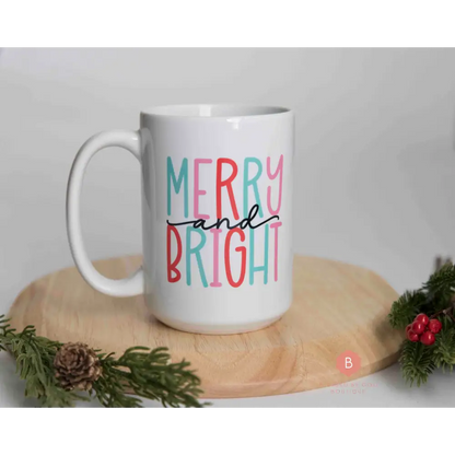 Christmas mug Merry and Bright - Mug