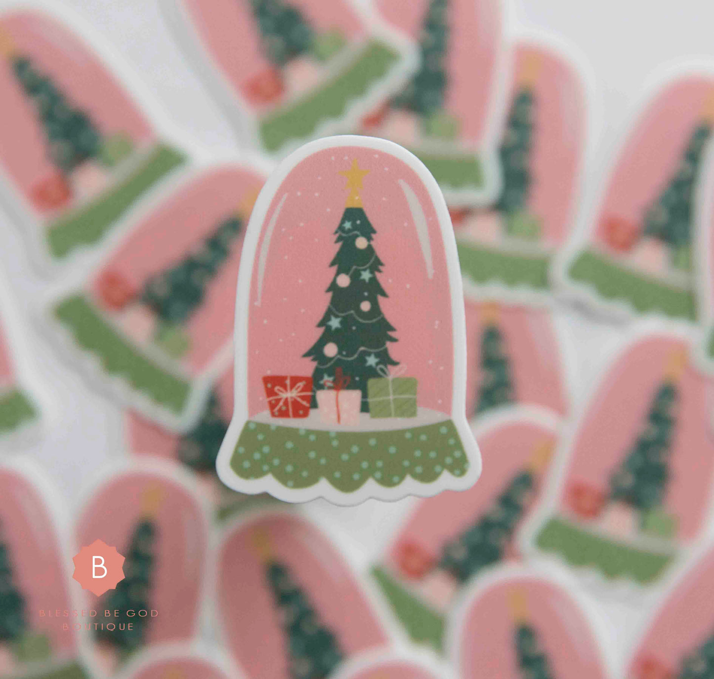 Christmas Sticker pink - sticker