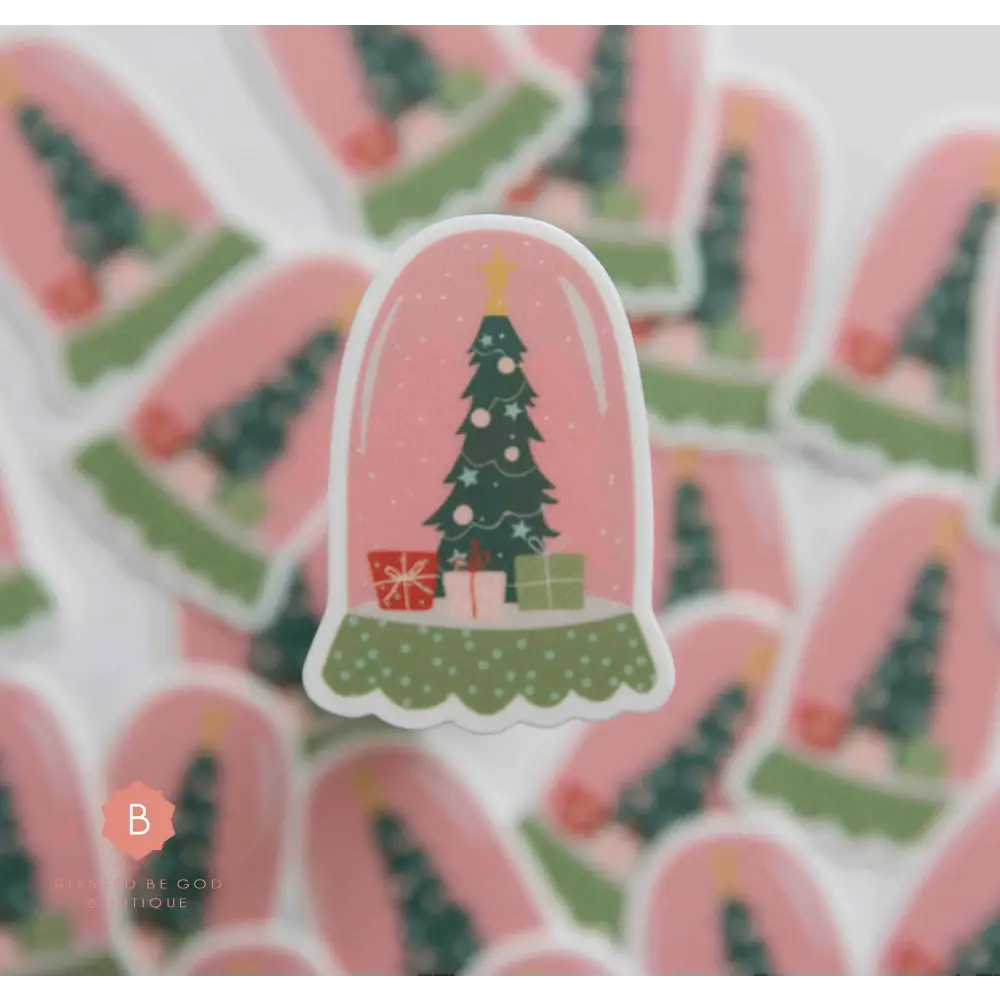 Christmas Sticker pink - sticker