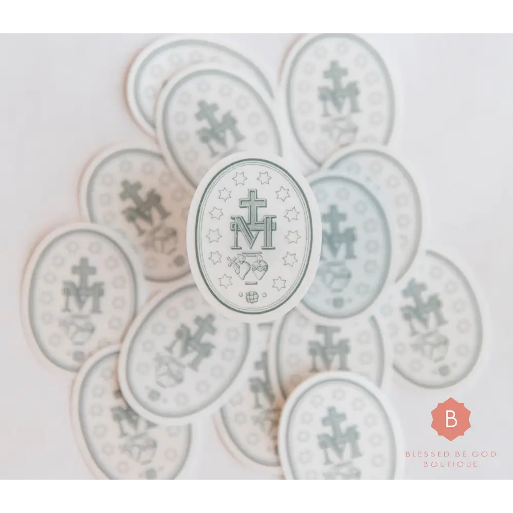CLEAR Miraculous Medal Sticker - sticker