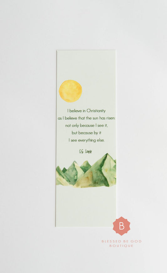 CS Lewis Catholic Bookmark - Bookmarks