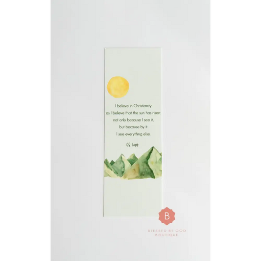 CS Lewis Catholic Bookmark - Bookmarks