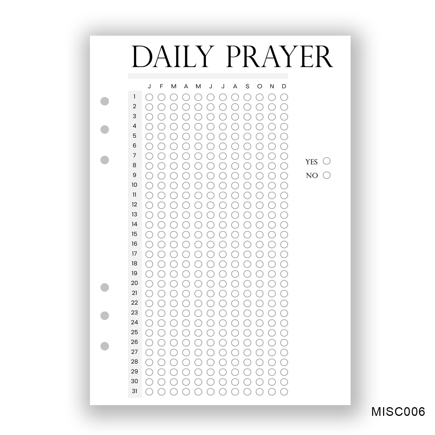 Daily Prayer Journaling Page - Paper products