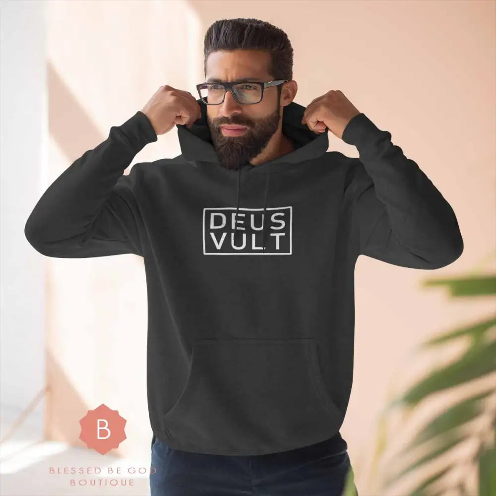 Deus Vult Catholic Premium Catholic Men’s Hoodie - Hoodie