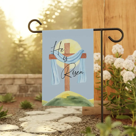 Easter Garden Flag - 12’’ × 18’’ - Home Decor