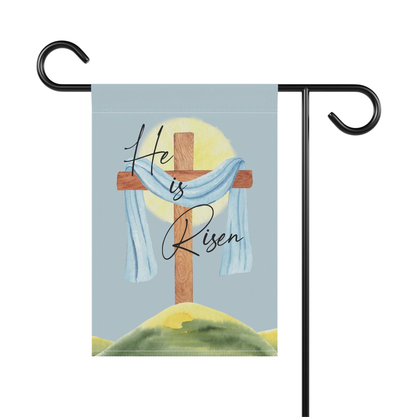 Easter Garden Flag Catholic Outdoor Decorative Yard Porch House Banner Double Sided Lord Jesus Paschal Risen Christ