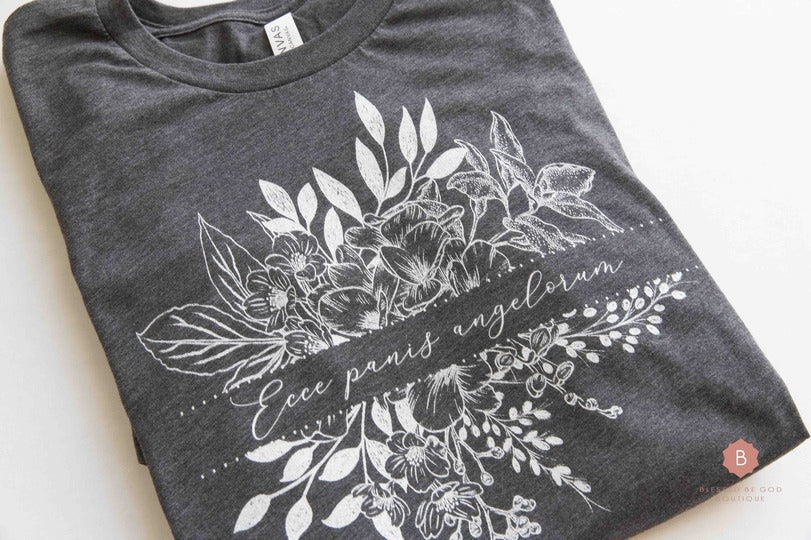 Ecce Panis Angelorum Catholic t-shirt - T-Shirt