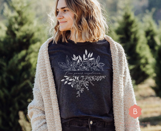 Ecce Panis Angelorum Catholic t-shirt - T-Shirt
