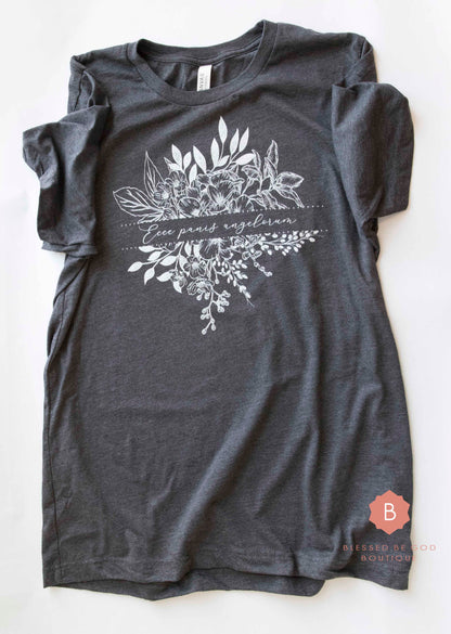 Ecce Panis Angelorum Catholic t-shirt - T-Shirt