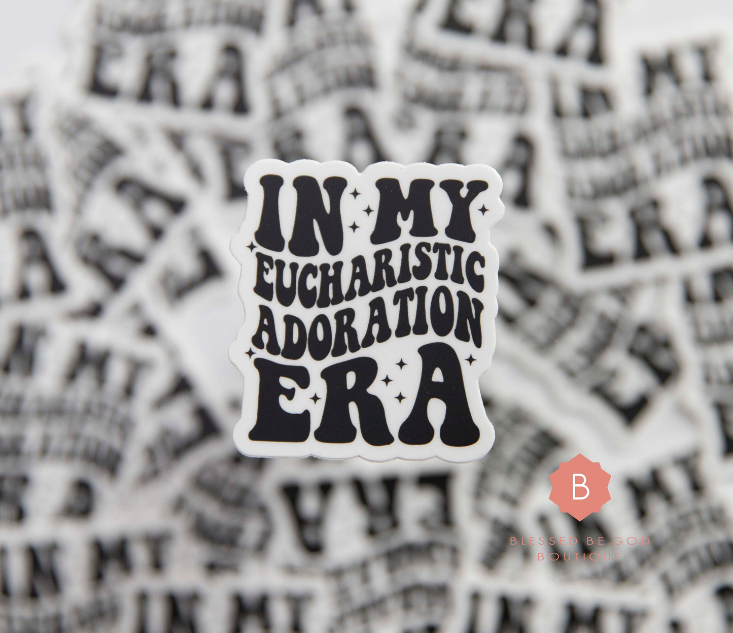 Eucharistic Adoration Era Catholic Vinyl Sticker - sticker