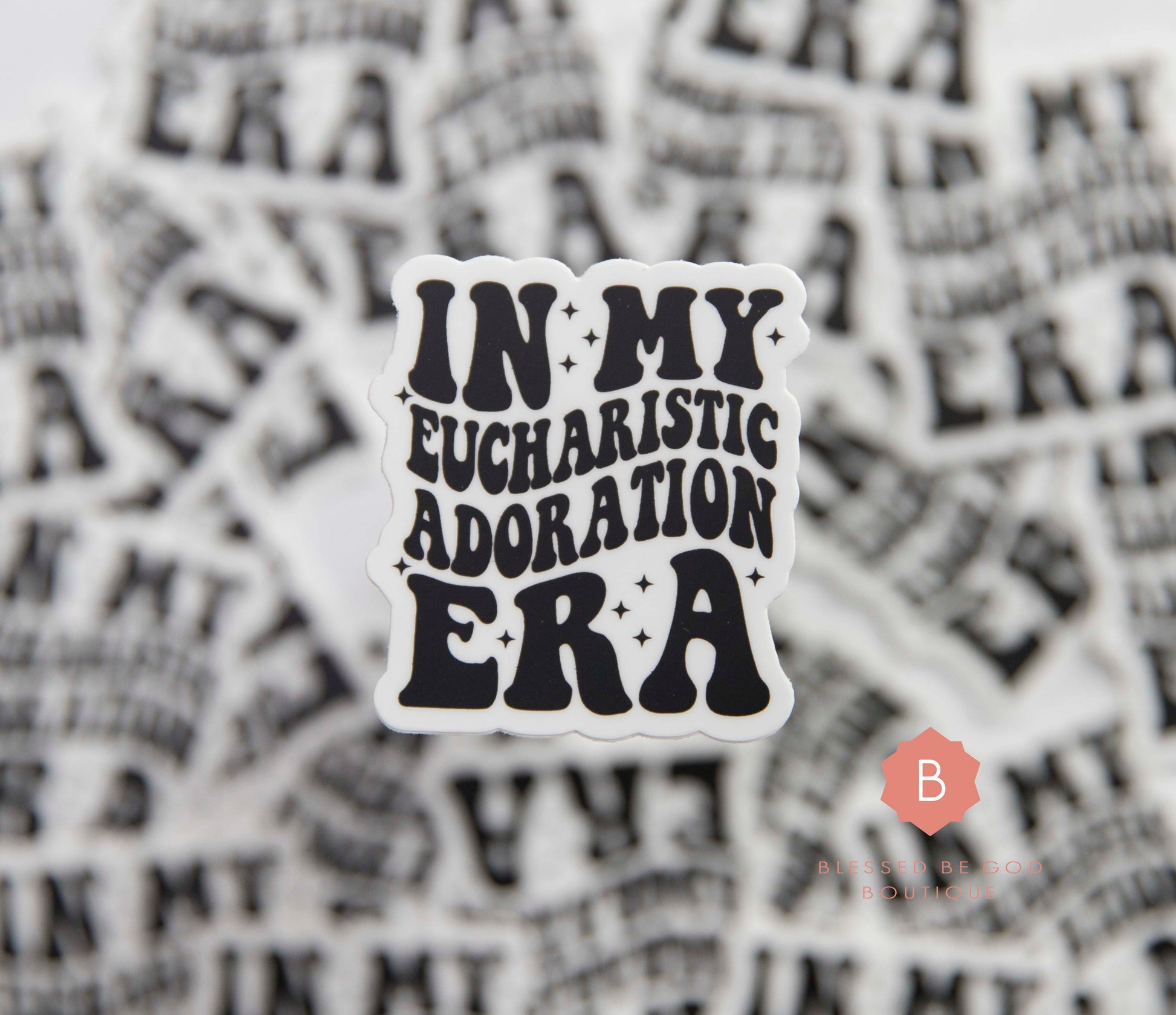 Eucharistic Adoration Era Catholic Vinyl Sticker - sticker