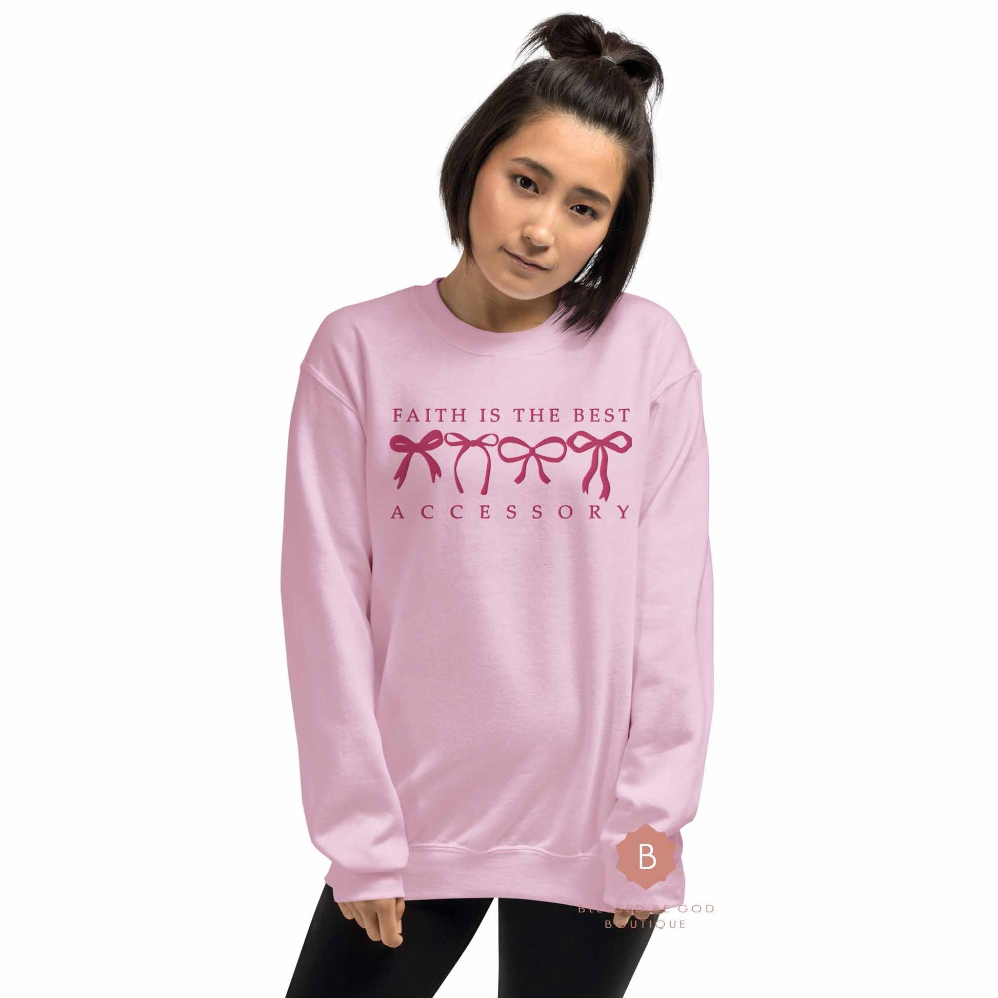 Faith is the Best Accessory Catholic Unisex Sweatshirt - Sweatshirt