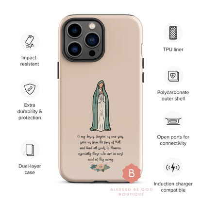Fatima Catholic Phone Case Tough Case for iPhone® – blessedbegodboutique Fatima Catholic Phone Case Tough Case for iPhone® – blessedbegodboutique