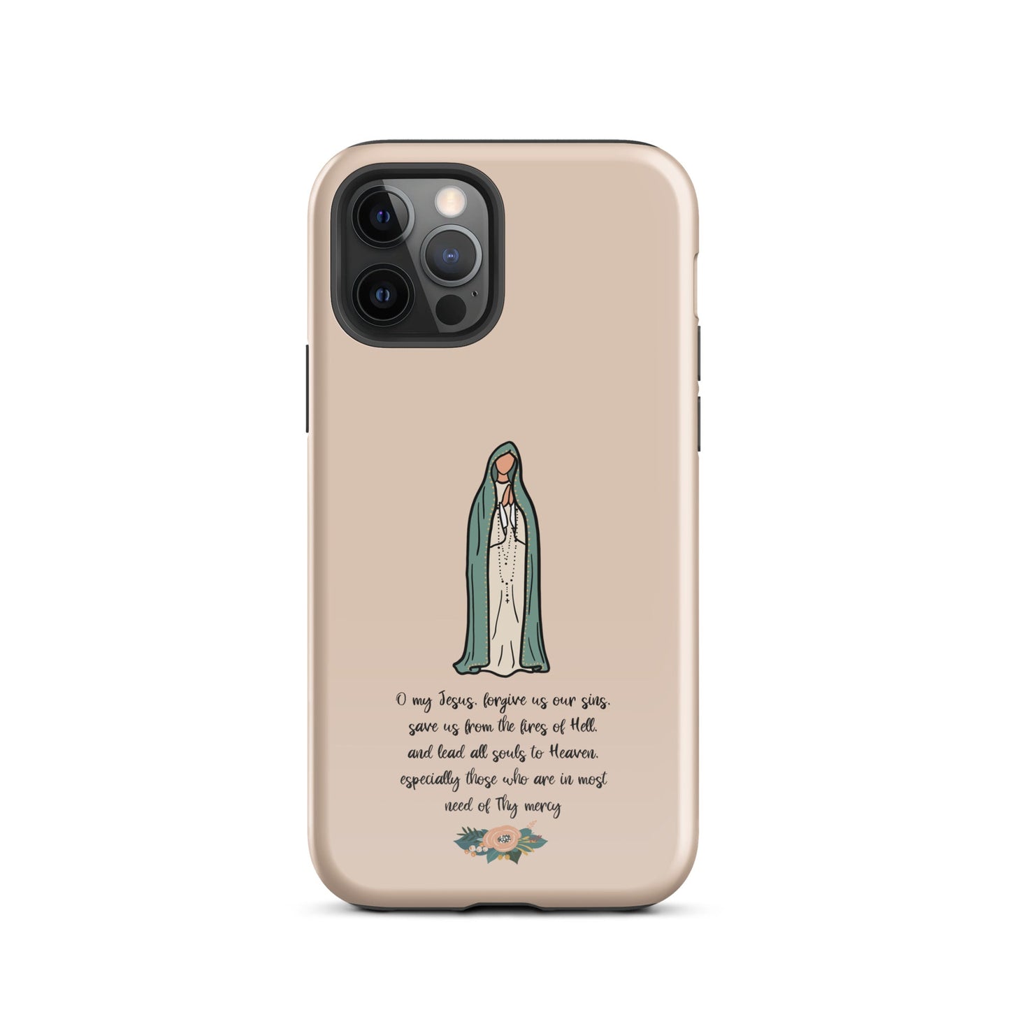 Fatima Catholic Phone Case Tough Case for iPhone® 11-14 - Glossy / iPhone 12 Pro - Phone Case