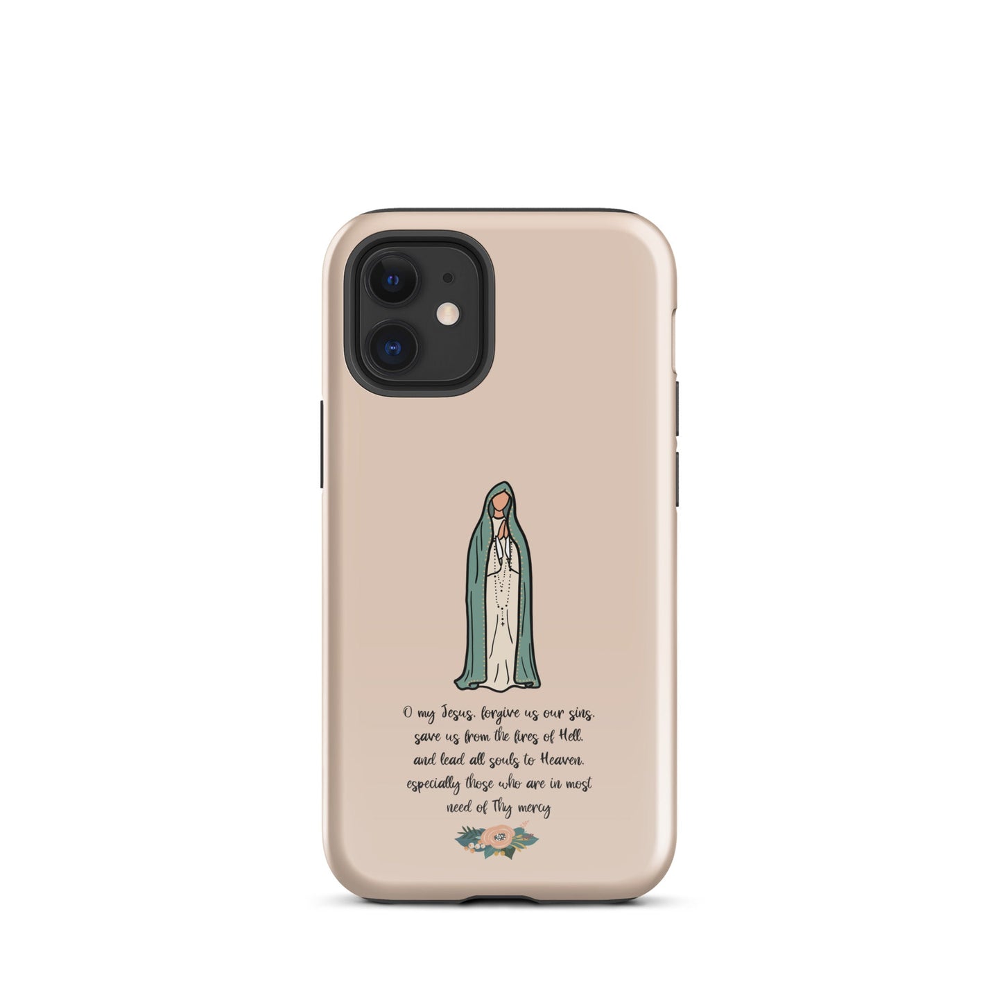 Fatima Catholic Phone Case Tough Case for iPhone® 11-14 - Glossy / iPhone 12 mini - Phone Case