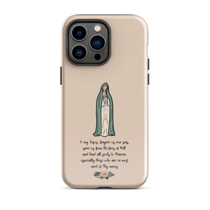 Fatima Catholic Phone Case Tough Case for iPhone® 11-14 - Glossy / iPhone 14 Pro Max - Phone Case