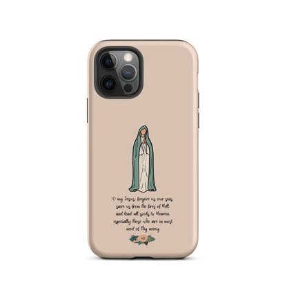 Fatima Catholic Phone Case Tough Case for iPhone® 11-14 - Matte / iPhone 12 Pro - Phone Case