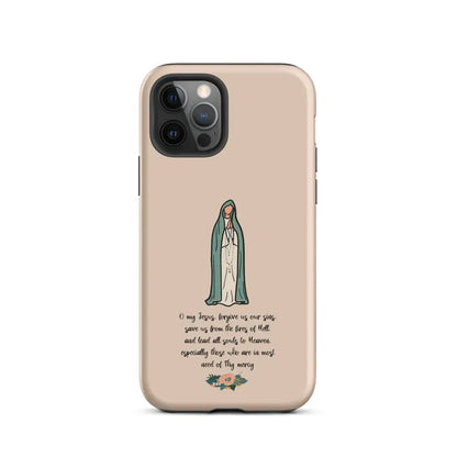 Fatima Catholic Phone Case Tough Case for iPhone® 11-14 - Matte / iPhone 12 Pro - Phone Case