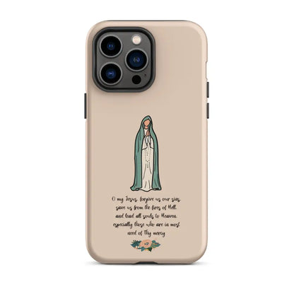 Fatima Catholic Phone Case Tough Case for iPhone® 11-14 - Matte / iPhone 14 Pro Max - Phone Case