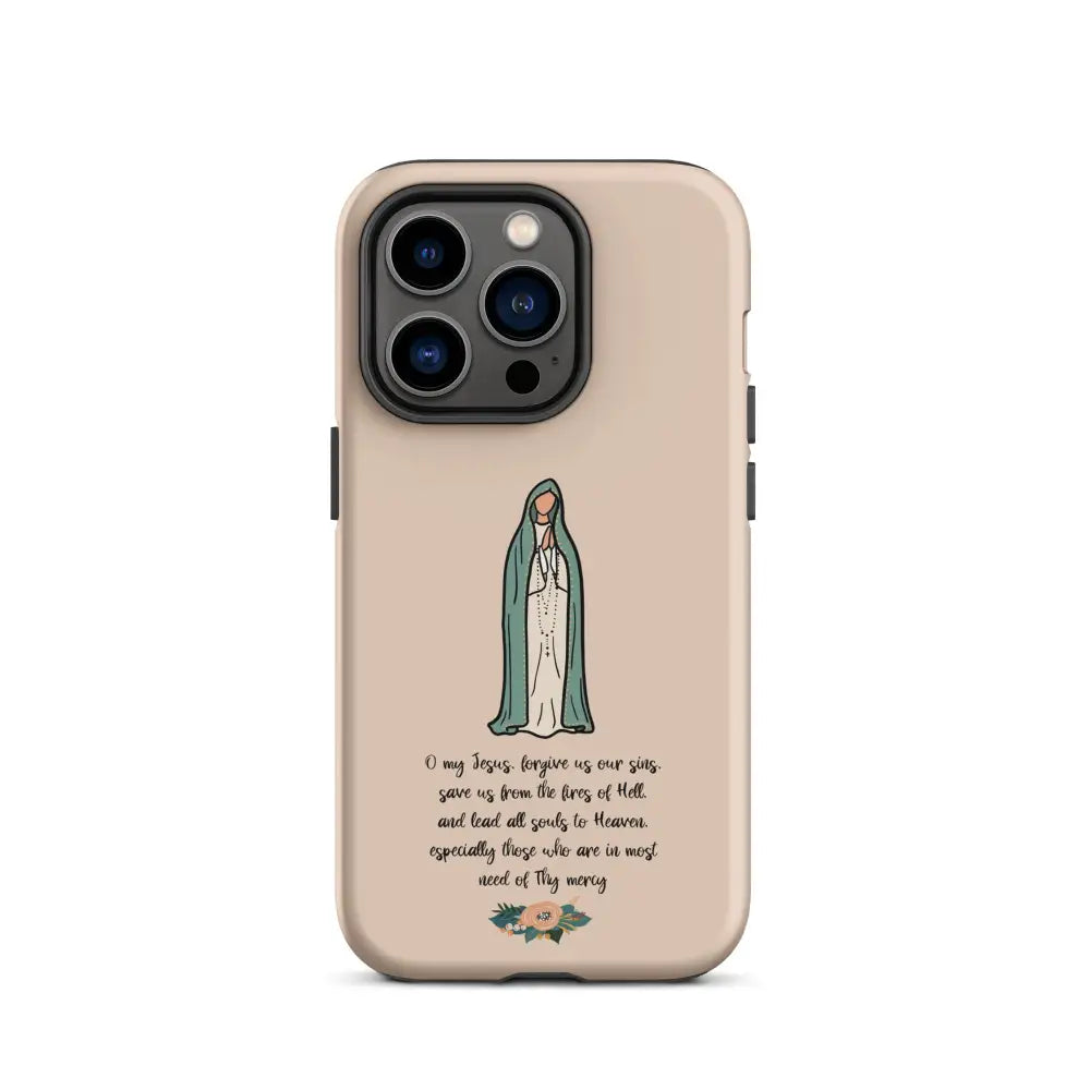 Fatima Catholic Phone Case Tough Case for iPhone® 11-14 - Matte / iPhone 14 Pro - Phone Case