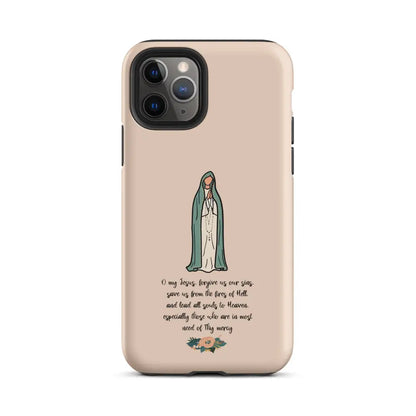 Fatima Catholic Phone Case Tough Case for iPhone® 11-14 - Matte / iPhone 11 Pro - Phone Case