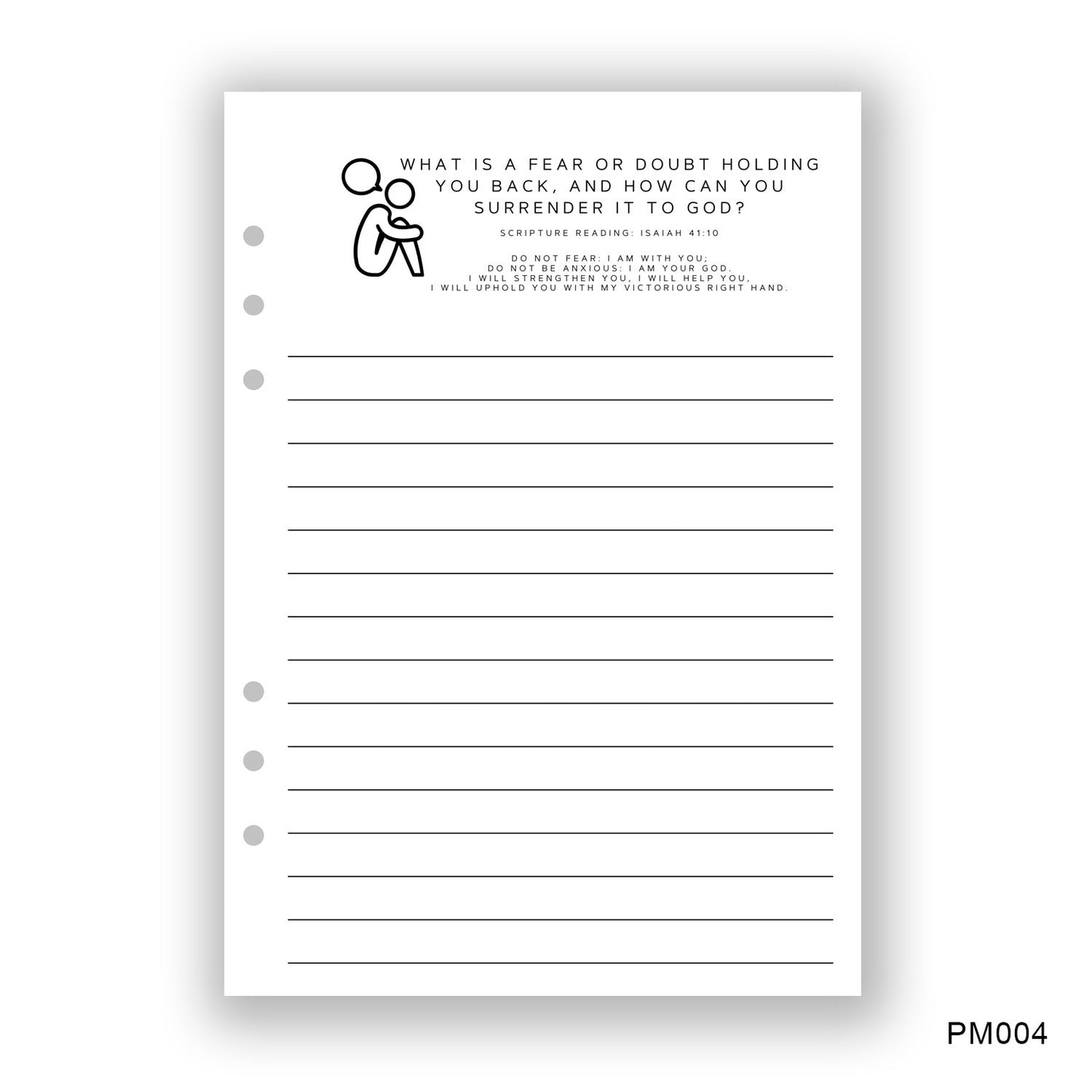 Fears Journaling Page - Paper products