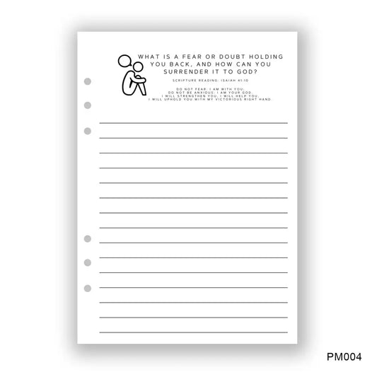 Fears Journaling Page - Paper products