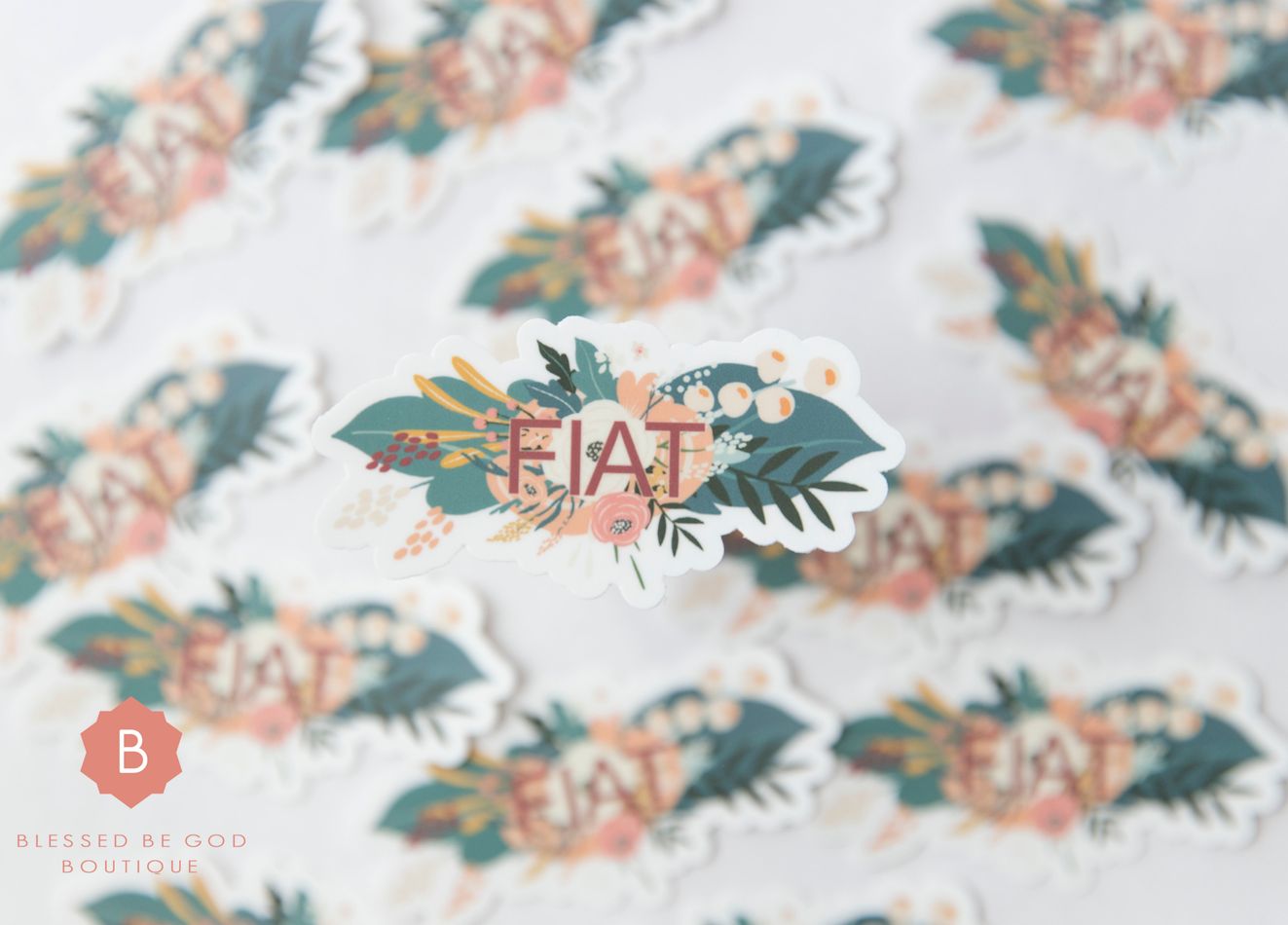Fiat Sticker Catholic vinyl - Decorative Stickers