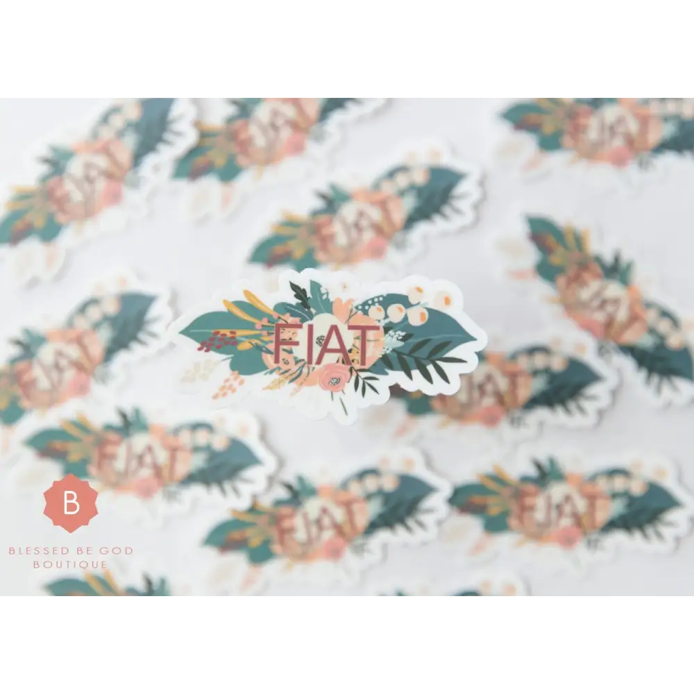 Fiat Sticker Catholic vinyl - Decorative Stickers