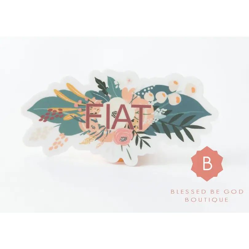Fiat Sticker Catholic vinyl - Decorative Stickers