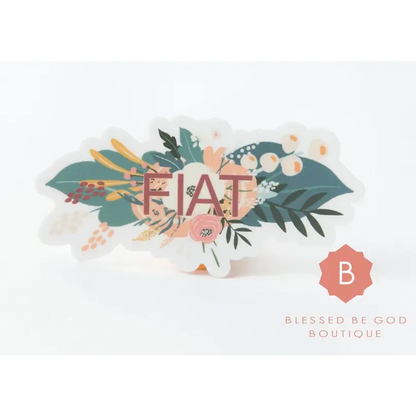 Fiat Sticker Catholic vinyl - Decorative Stickers