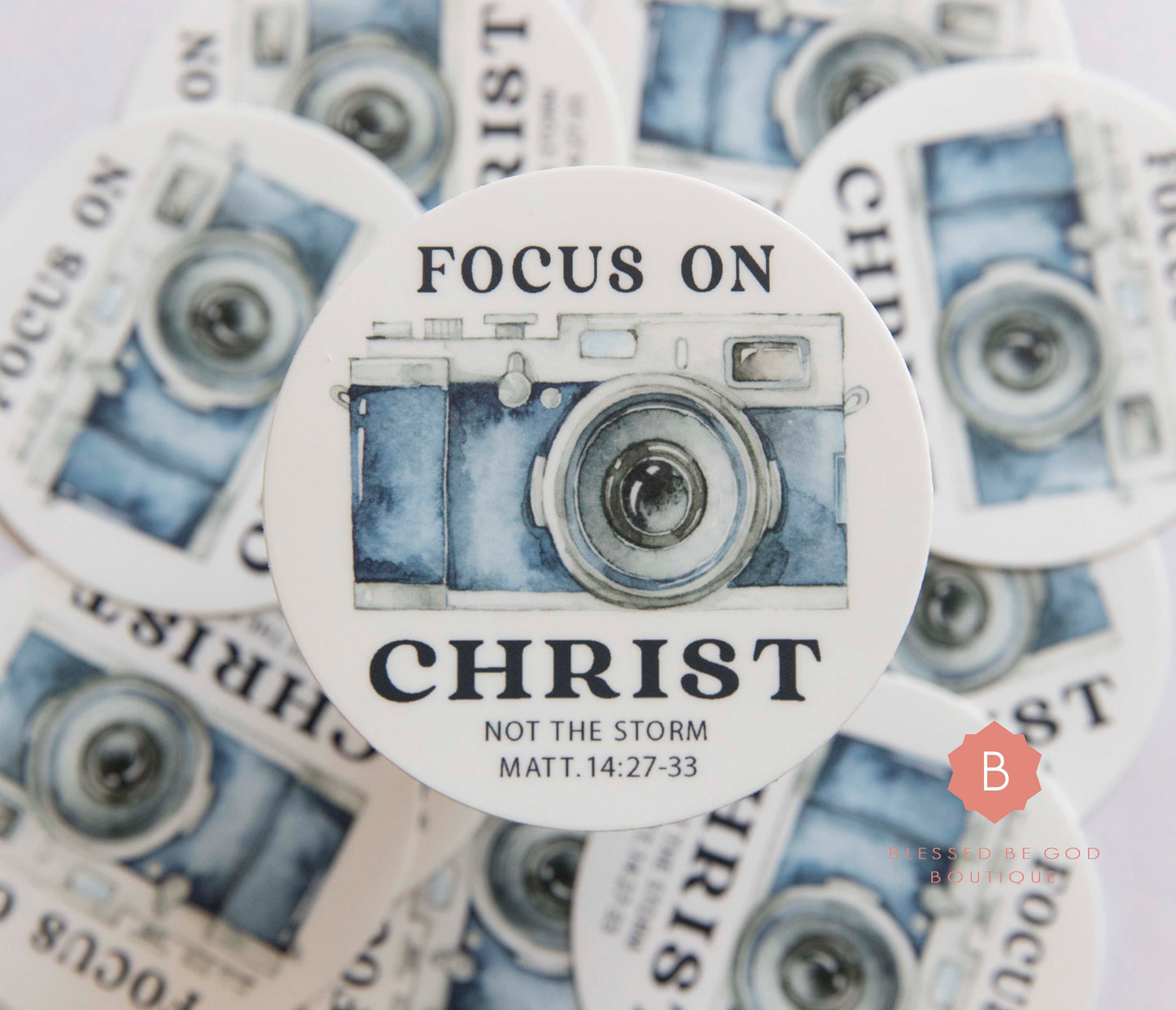 Focus on Christ Matthew 14 - sticker