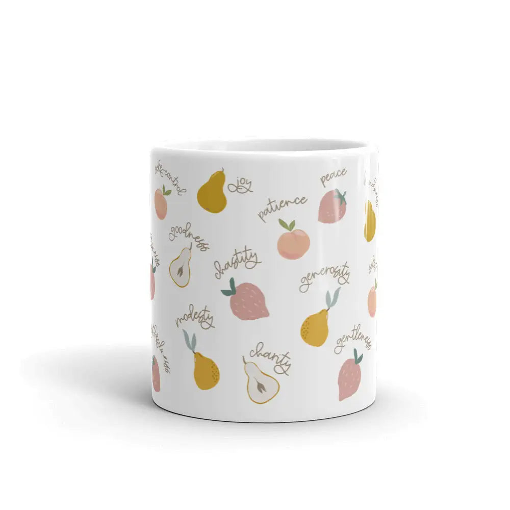 Fruits of the Holy Spirit Catholic Mug 11oz cup
