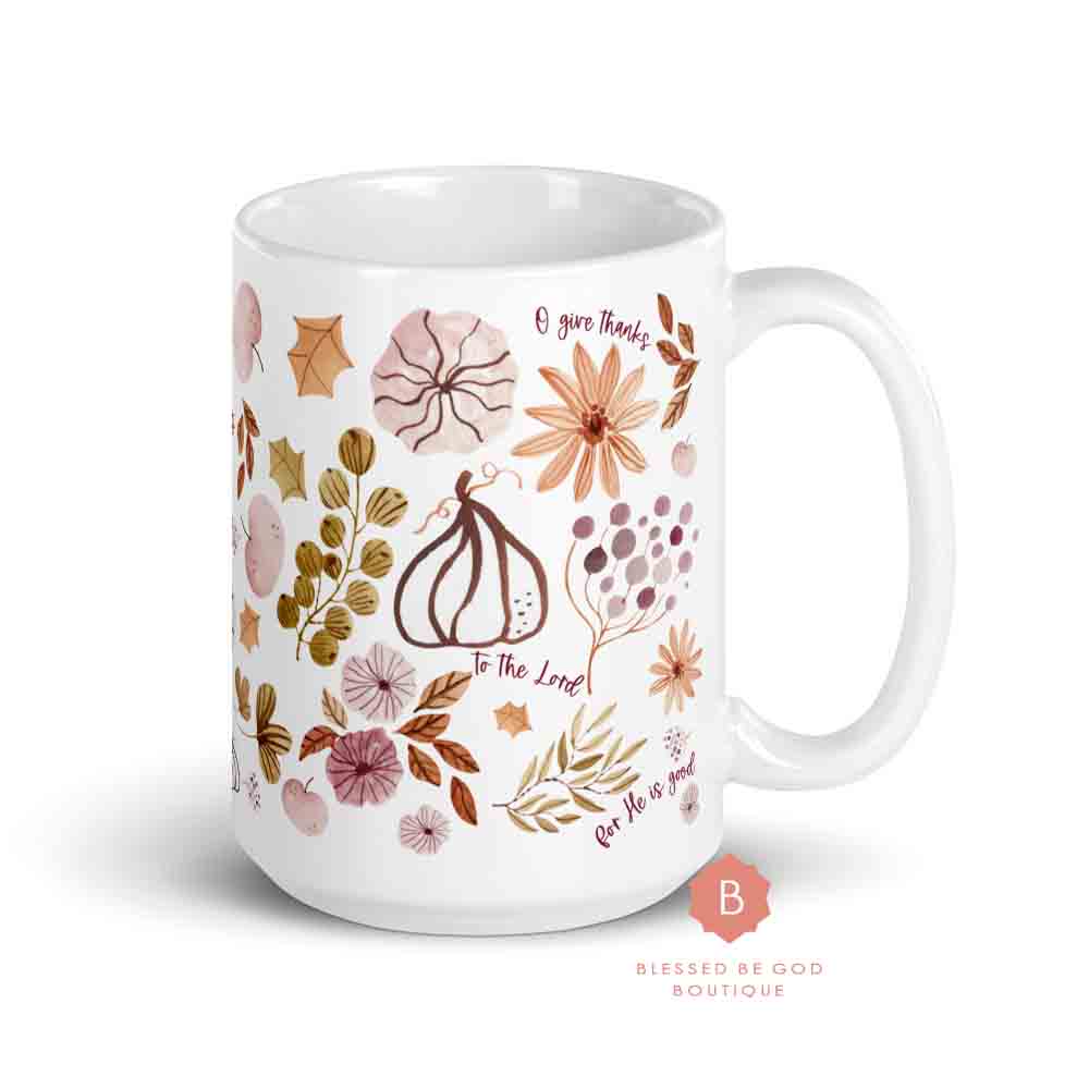 Give Thanks Catholic Mug 15oz - Mugs