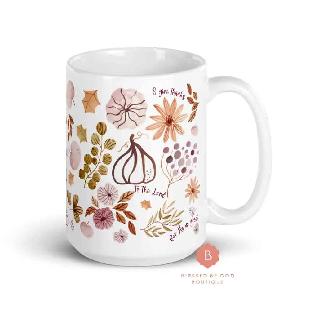 Give Thanks Catholic Mug 15oz - Mugs