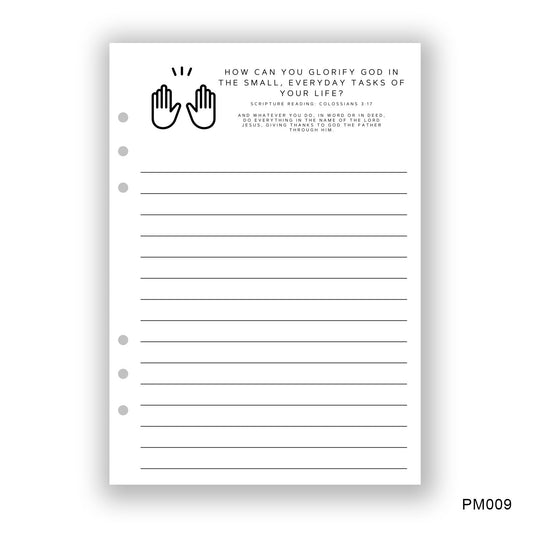 Glorifying God Journaling Page - Paper products