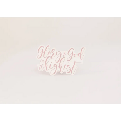 Glory to God Sticker Catholic Vinyl Sticker
