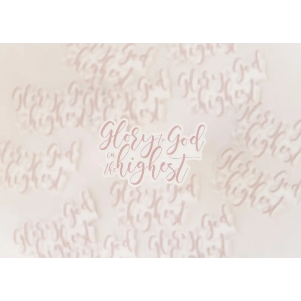 Glory to God Sticker Catholic Vinyl Sticker