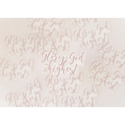 Glory to God Sticker Catholic Vinyl Sticker