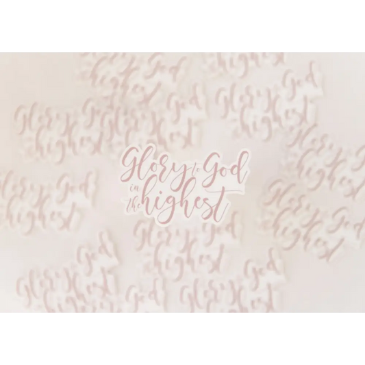 Glory to God Sticker Catholic Vinyl Sticker