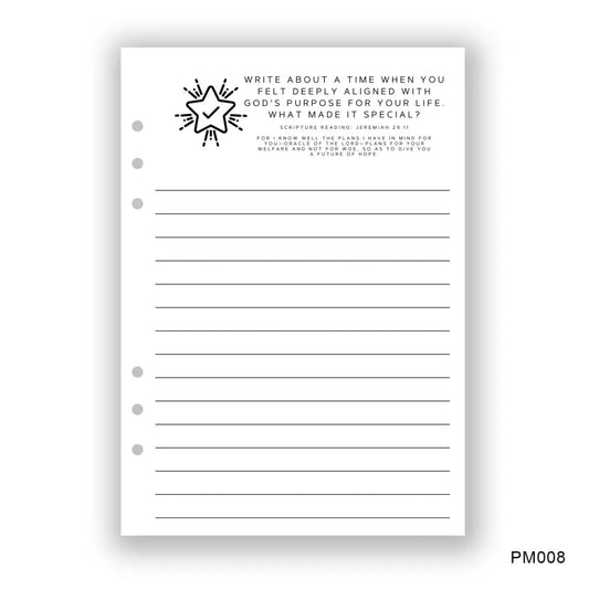 God’s Purpose Journaling Page - Paper products