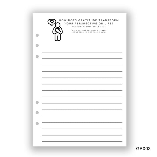 Gratitude Journaling Page - Paper products